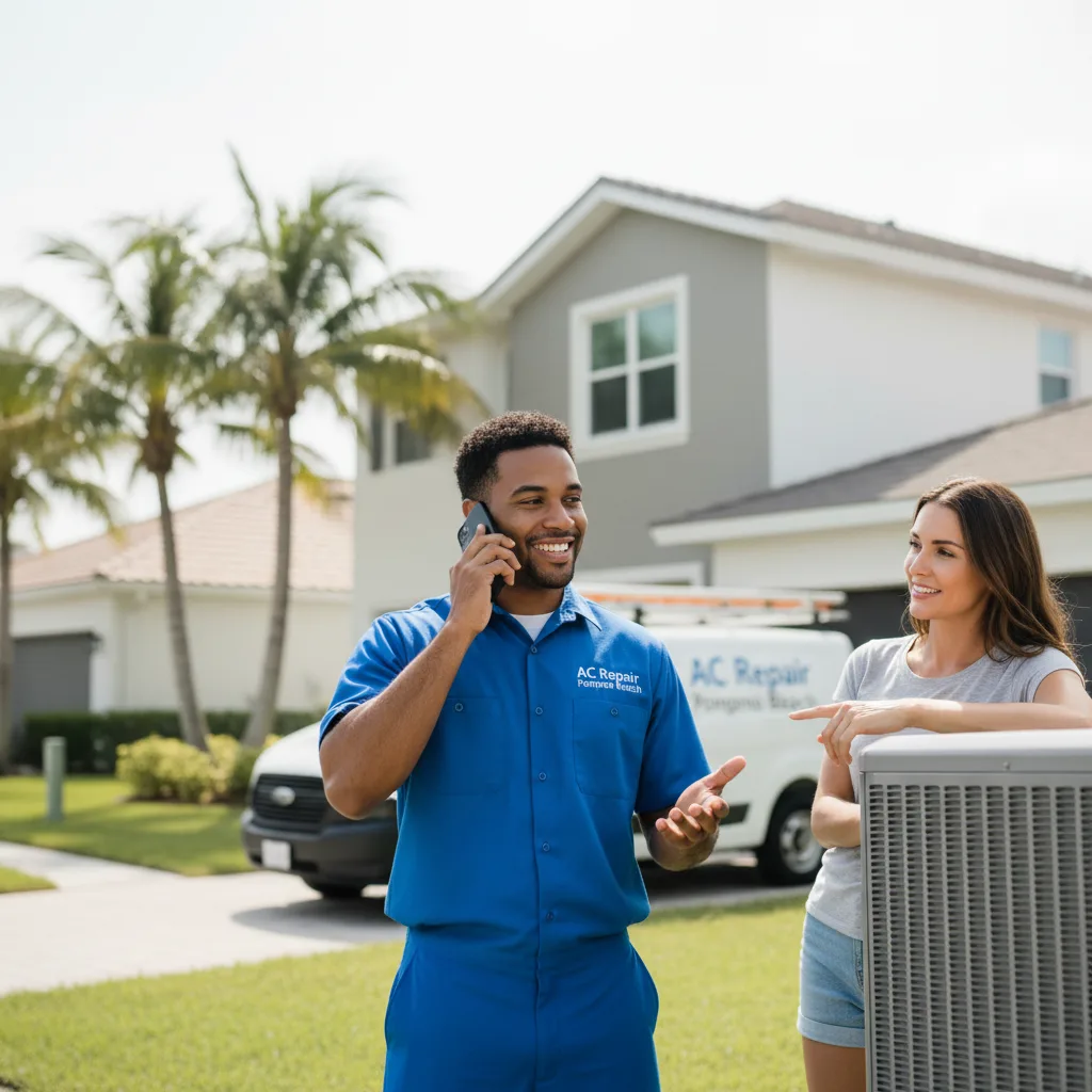 AC Repair Pompano Beach customer support in Preston